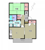 メゾンソレーユ3　101　間取り(間取)