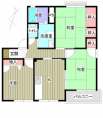 メゾンソレーユ1　102　間取り(間取)