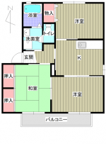 プロスペール1 202 間取り(間取) プロスペール1 202 間取り(間取)