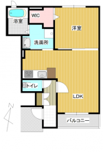 プルニエール 102 間取り(間取) プルニエール 102 間取り(間取)