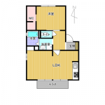 ケミカル・ワンB　102　間取り(間取)