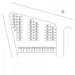 ブルジェオン駅南第2ガレージ　区画図