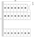篠尾新町2丁目駐車場　区画図
