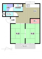 ハイツ厚成　202　間取り(間取)
