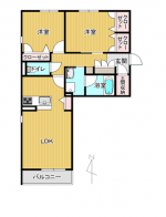 シャーメゾン英和　203　間取り(間取)