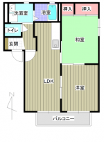 ディアコートC　202　間取り(間取)