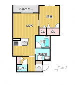 シャーメゾン　リヴィエール　102　間取り(間取)