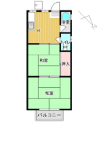 コーポ西村　201　間取り(間取)