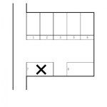 花太（株）内記2丁目第2駐車場　区画図