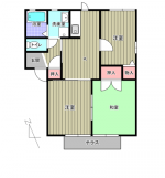 志おみコーポC　102　間取り(間取)