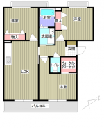 メゾン・ド・エムズ2 201 間取り(間取) メゾン・ド・エムズ2 201 間取り(間取)