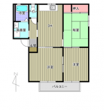 グランシードA　202　間取り(間取)