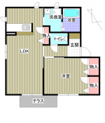 パール篠C　102　間取り(間取)