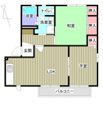グランヴィアB　201　間取り(間取)