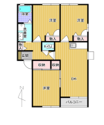 ヴィラくすの木5 202 間取り(間取) ヴィラくすの木5 202 間取り(間取)