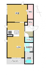 プロヌーブ緑ヶ丘　201　間取り(間取)