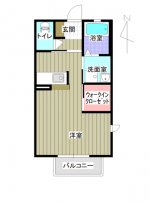 コーポラス柴田　102　間取り(間取)