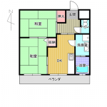 マンション梨花　202　間取り(間取)