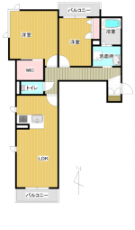 BEREO厚東 205 間取り(間取) BEREO厚東 205 間取り(間取)