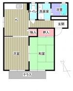 グリーンパレスISA2 101 間取り(間取) グリーンパレスISA2 101 間取り(間取)