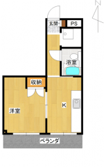 花太コーポ内記　301　間取り(間取)