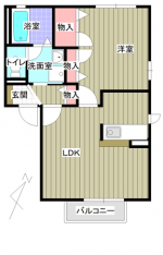 ルーチェ・ベガA　102　間取り(間取)