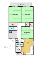 グランドハイツ昭和 202 間取り(間取) グランドハイツ昭和 202 間取り(間取)