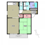 ヴィラかしの木3　201　間取り(間取)