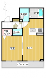 BEREO厚東 302 間取り(間取) BEREO厚東 302 間取り(間取)