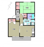 メゾンソレーユ3　102　間取り(間取)