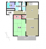 グリーンパレスISA2　102　間取り(間取)