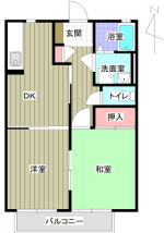 ファミールプラザ5エルスール　202　間取り(間取)